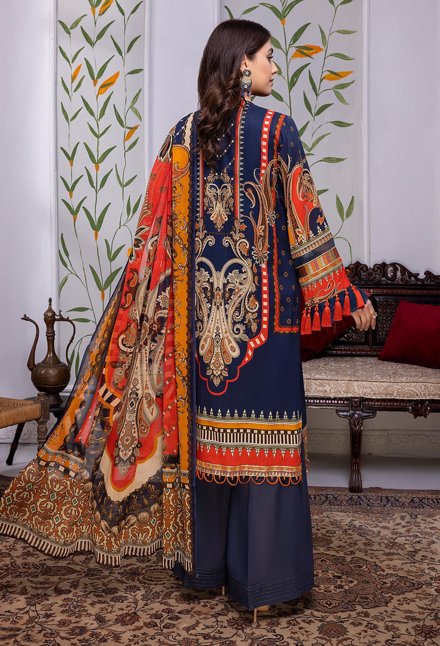 Simrn - Embroidered Chikankari Lawn 3PC - Image 2