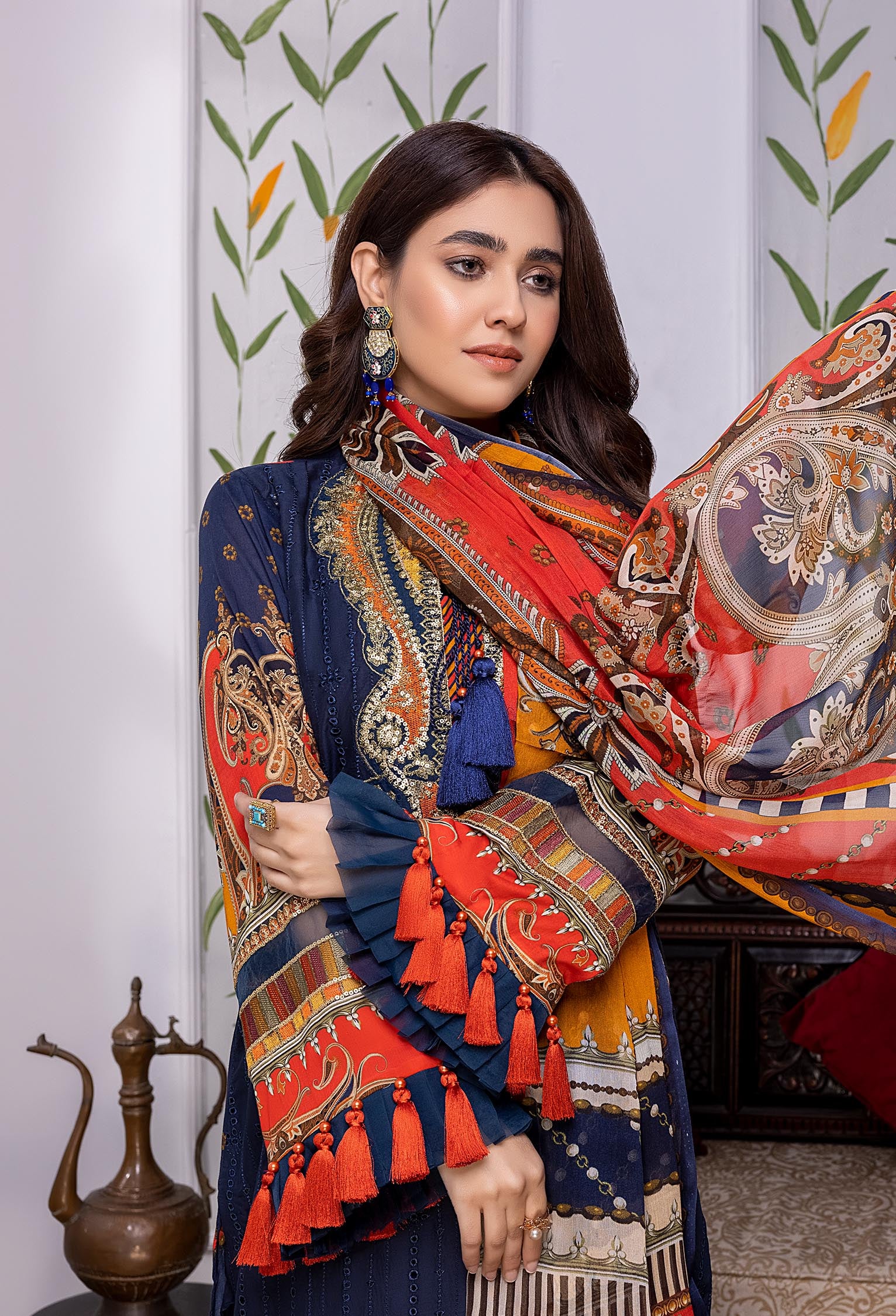 Simrn - Embroidered Chikankari Lawn 3PC - Image 3