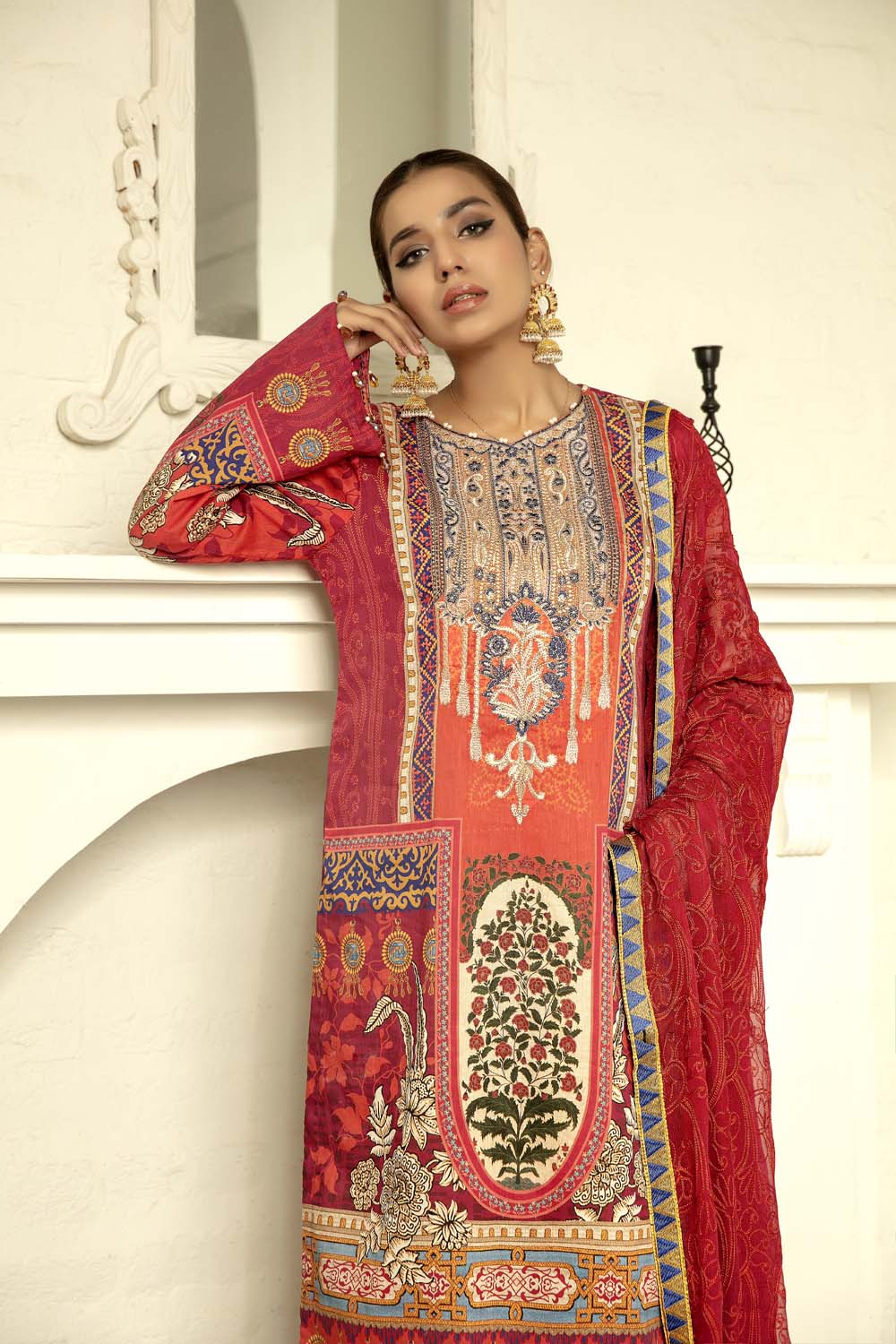 Subtle - Digital Printed & Embroidered Lawn - Image 3