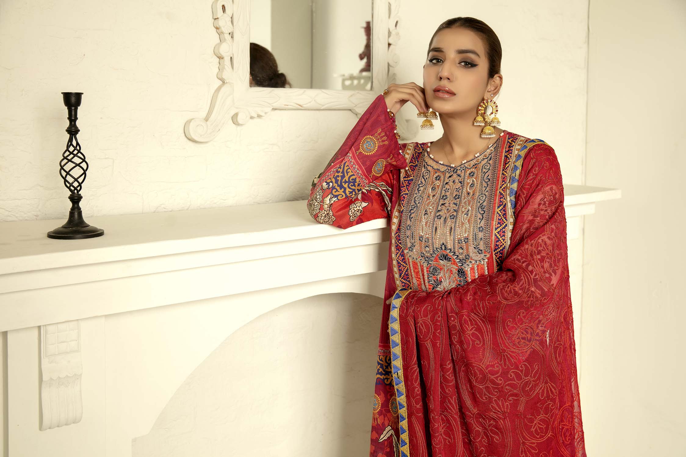 Subtle - Digital Printed & Embroidered Lawn - Image 4