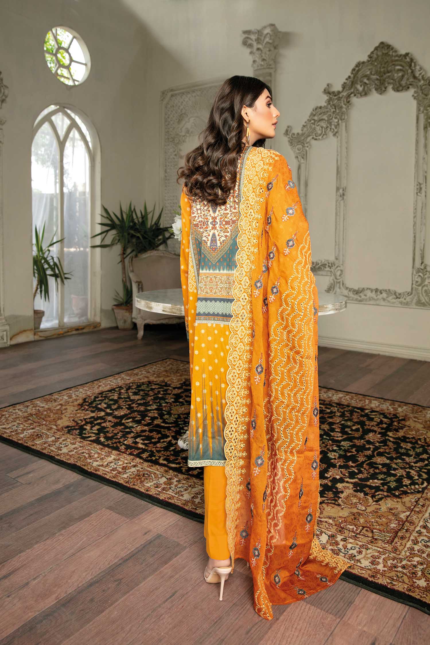 SunFlower - Digital Printed & Embroidered Lawn 3PC - Image 5