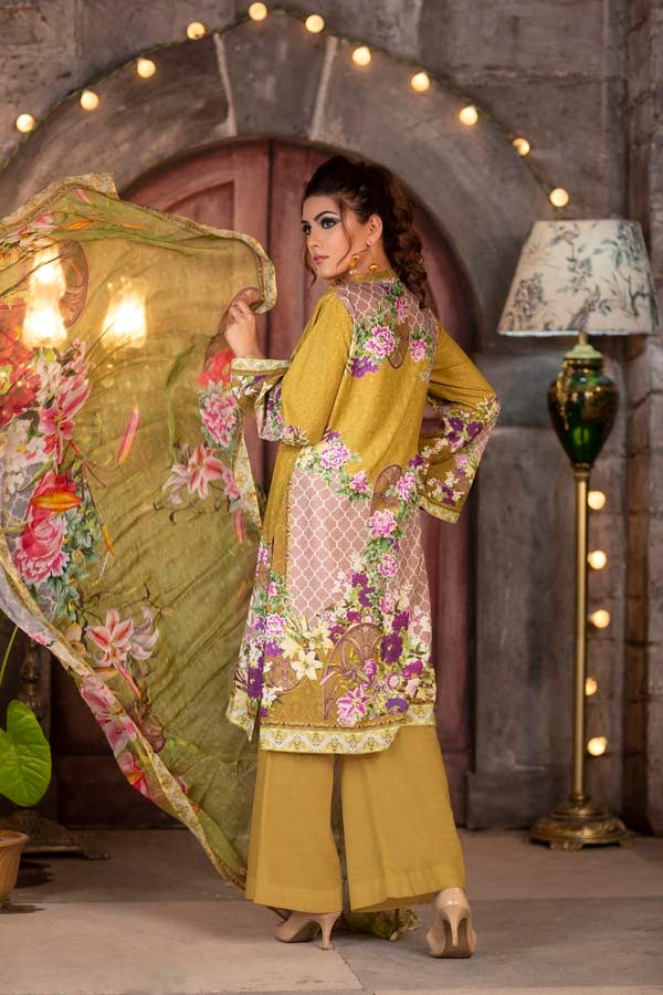 Sunglow - DIGITAL PRINTED & EMBROIDERED KARANDI 3PC - Image 2