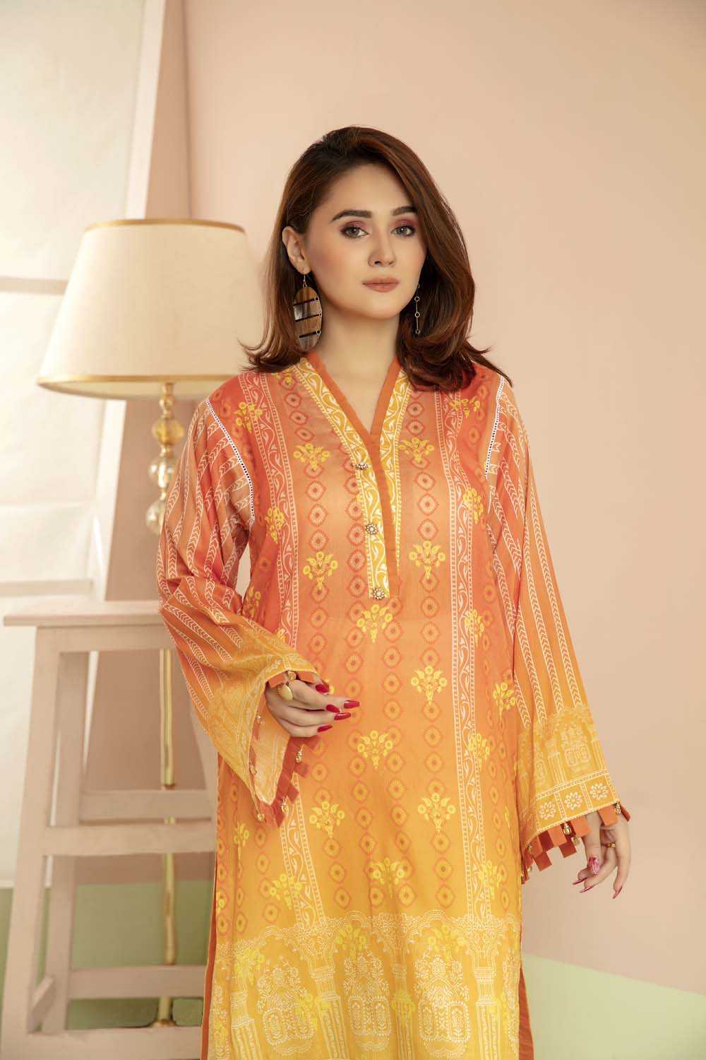 Sunset - Printed Stitch Kurti - Image 2