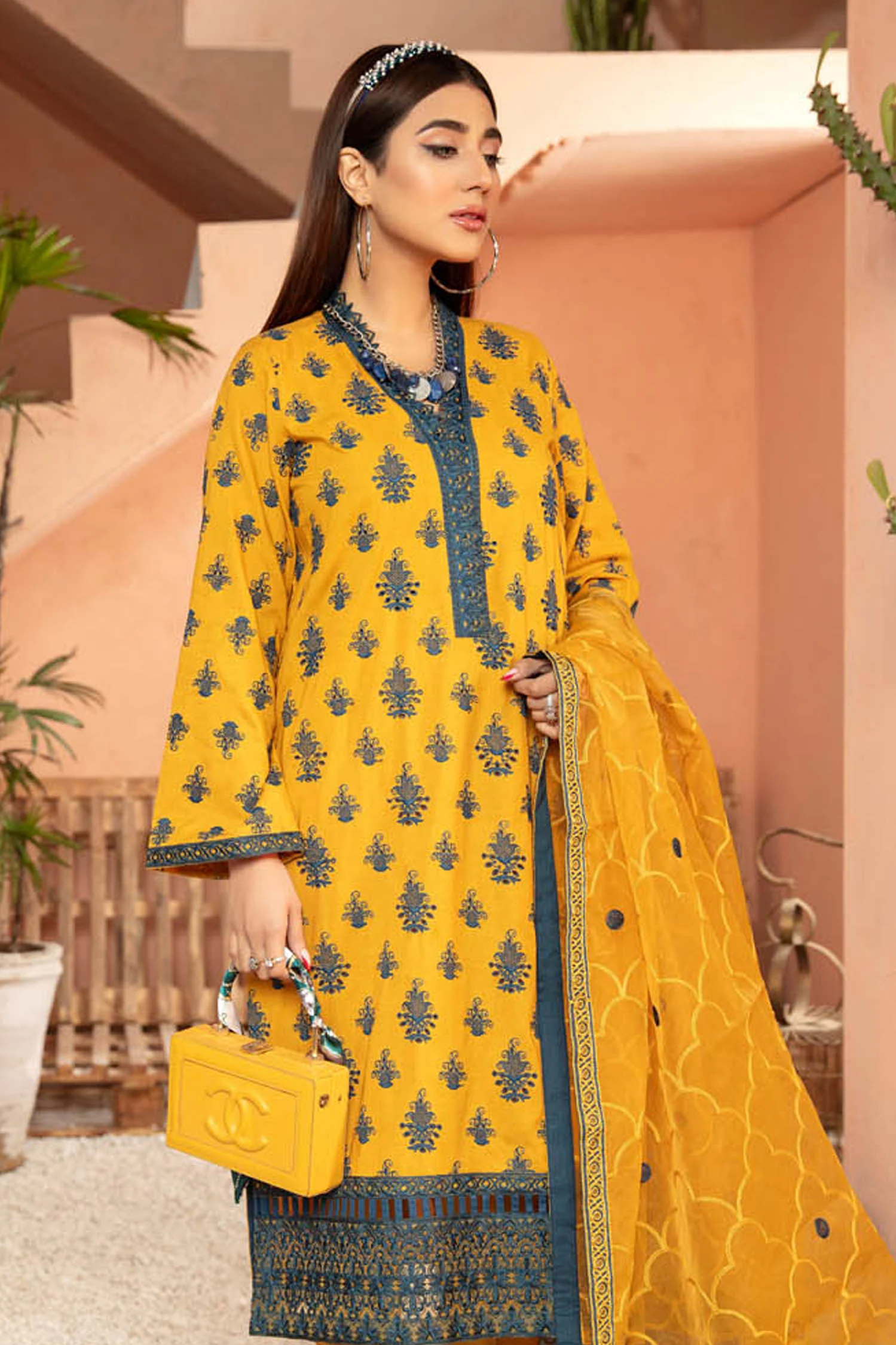 Supernova - Embroidered Lawn Stitched 3PC - Image 3