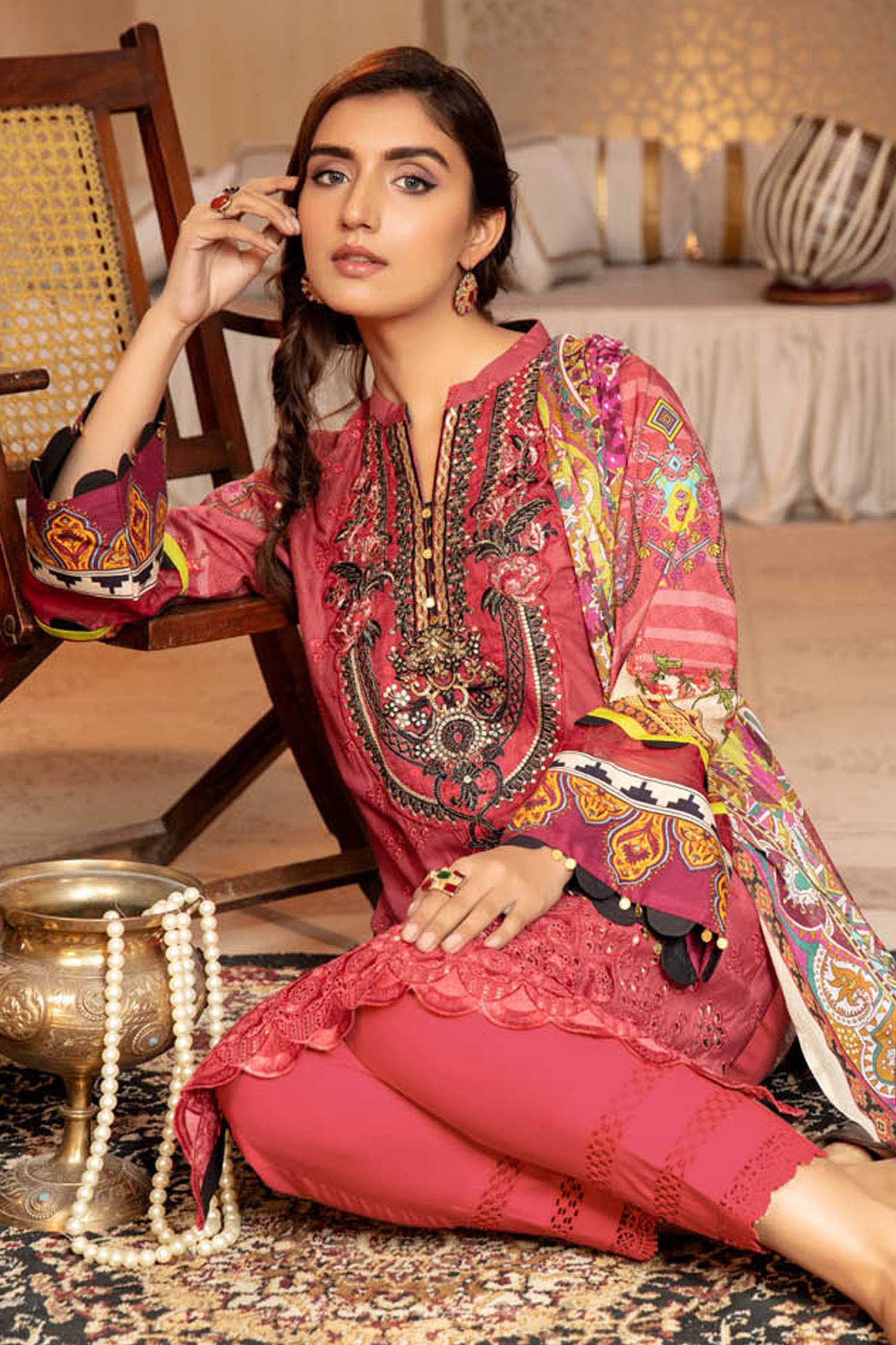 Sweet Garden - Schiffli Embroidered Lawn 3PC - Image 3