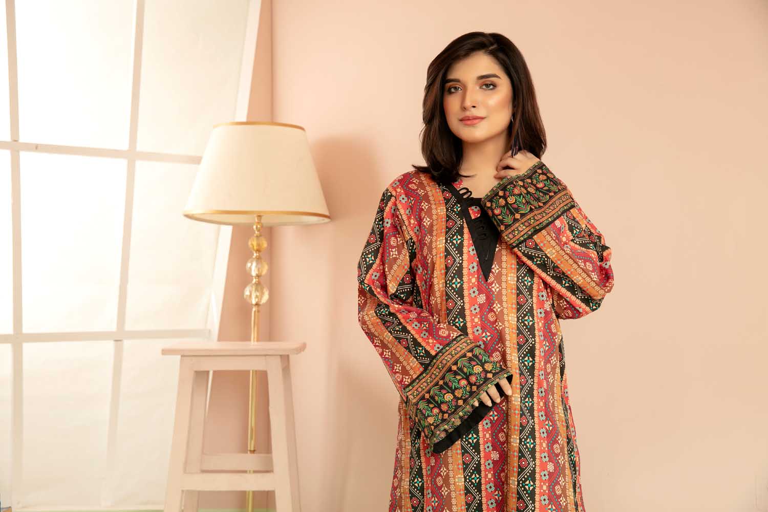 Tawney - Digital Printed Stitched Lawn Kurti - Image 3