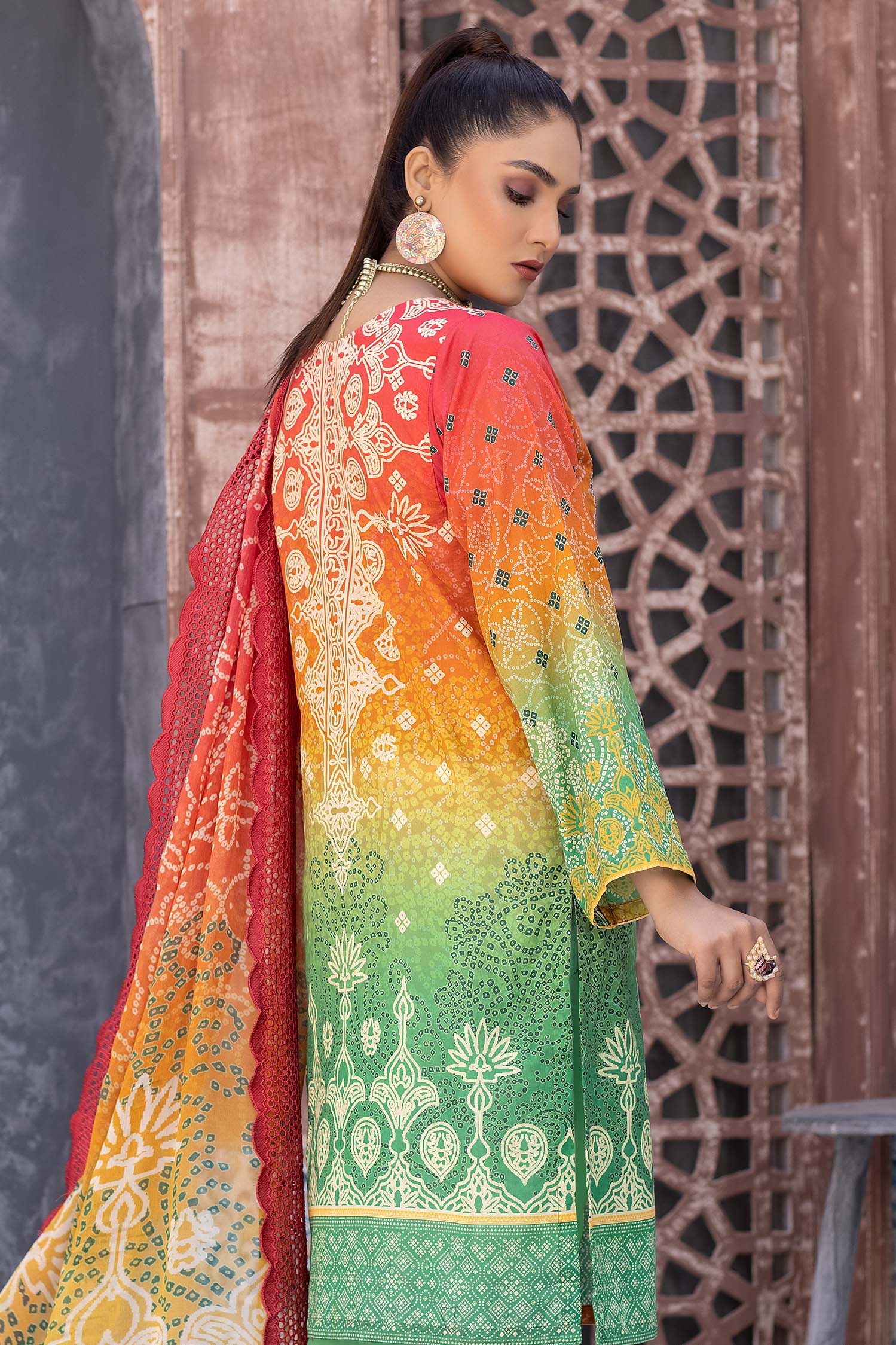 Tawny - Digital Printed & Embroidered Lawn - Image 2