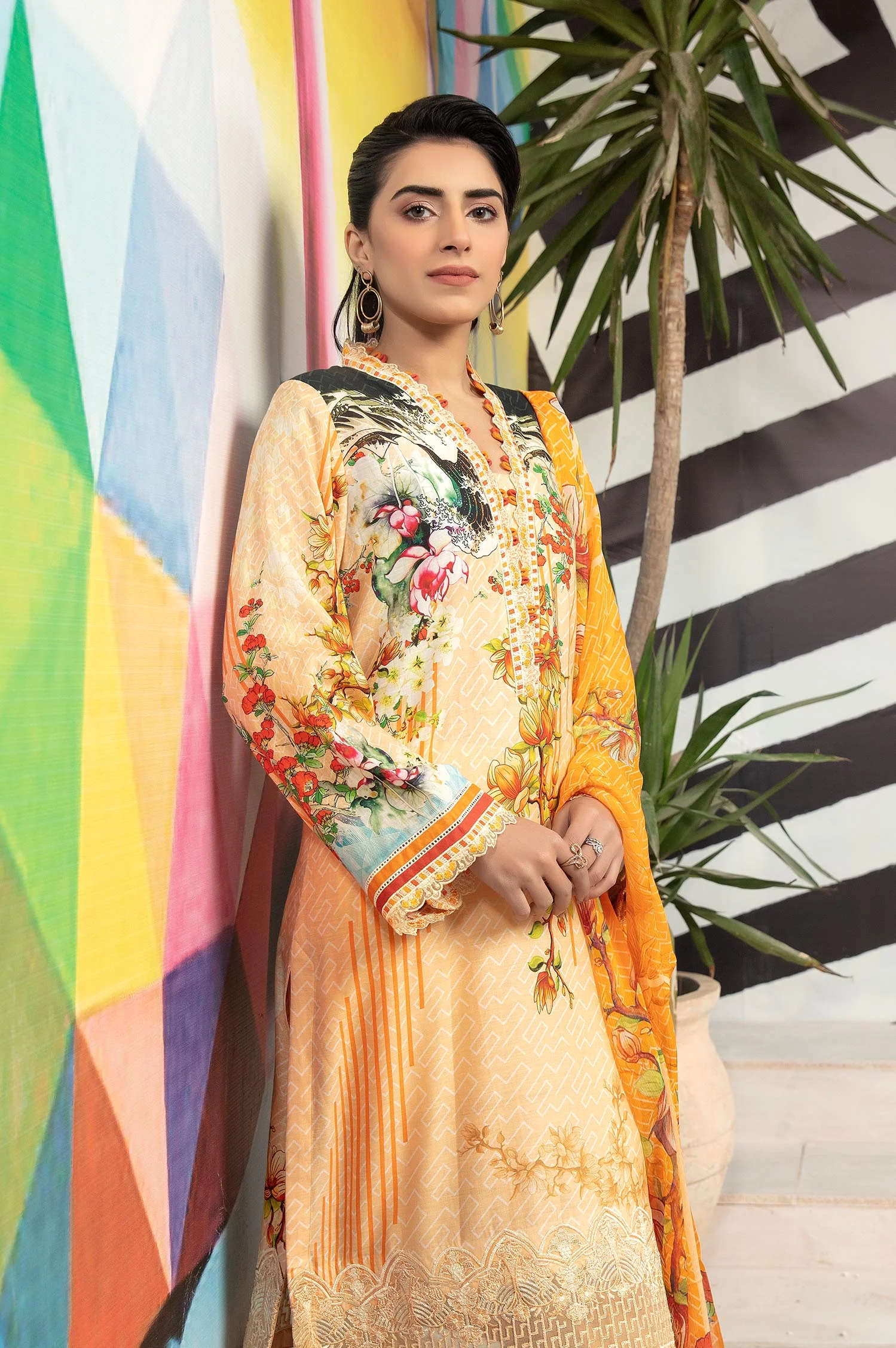 Tequila - Printed & Embroidered Lawn 3PC - Image 3