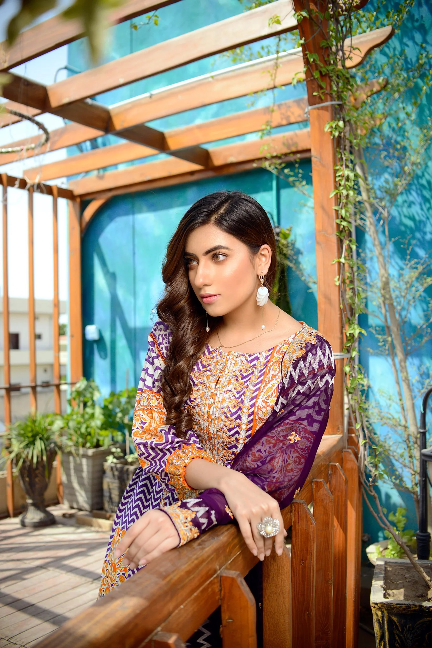 Thistle- Printed and Embroidered Lawn 3PC - Image 4