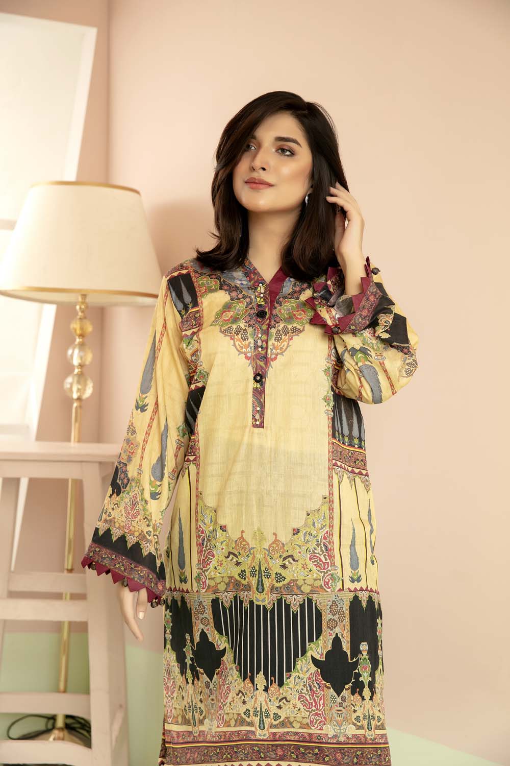Trulim - Printed Stitch Kurti - Image 2