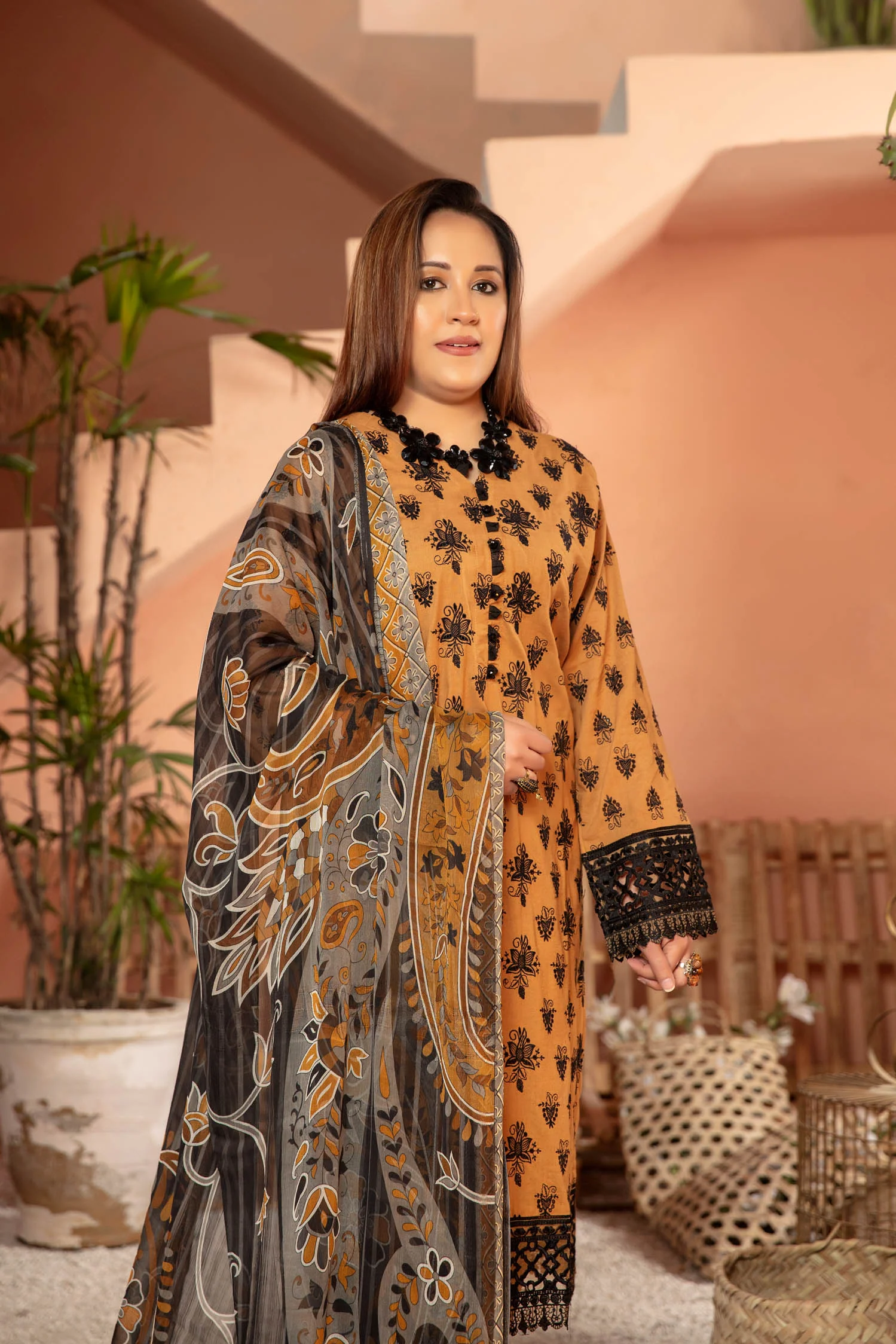 Tussock - Embroidered Lawn Stitched 3PC - Image 6