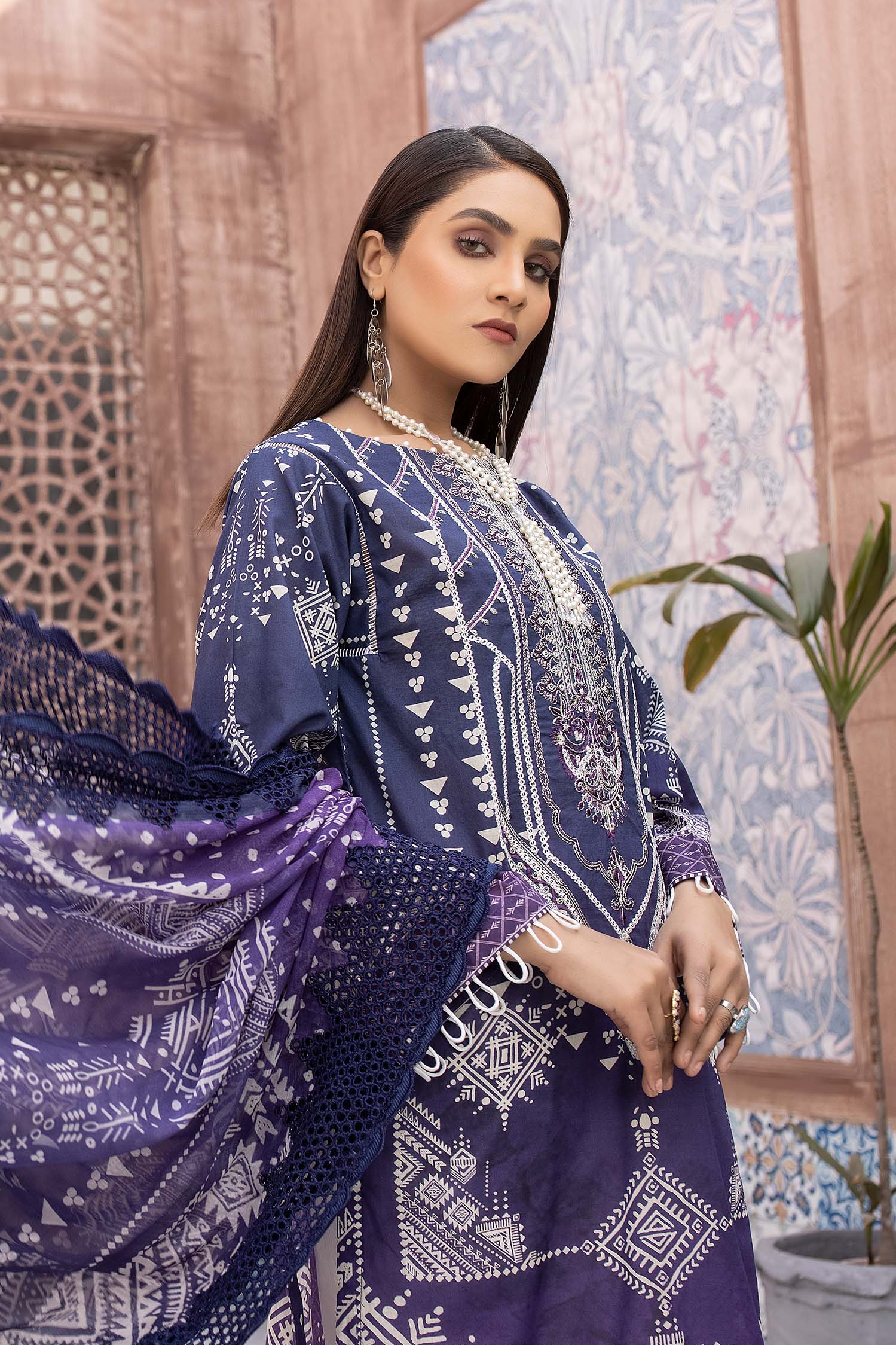 Twilight - Digital Printed & Embroidered Lawn - Image 3