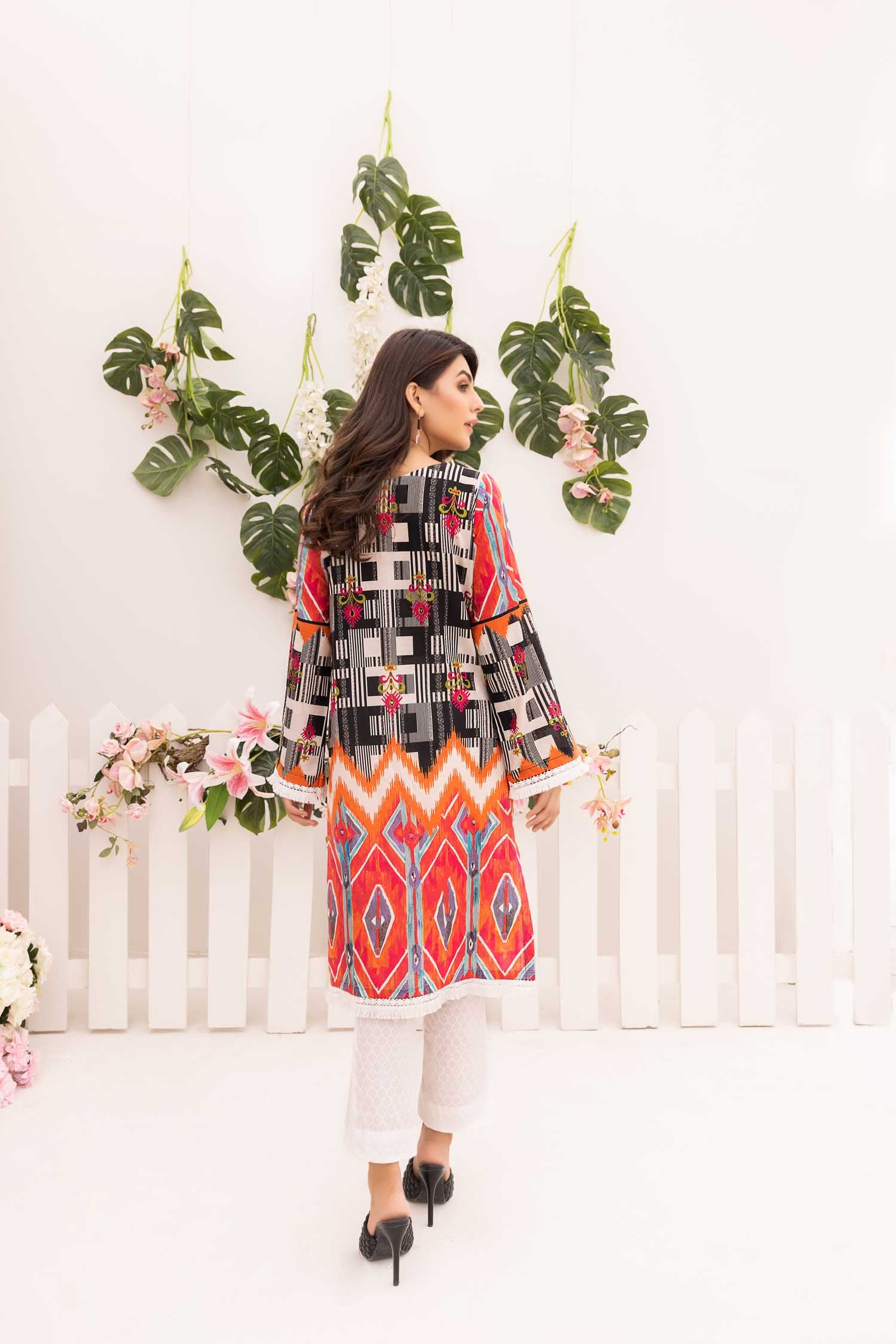 Valsh - Digital Printed Stitched Lawn Kurti - Image 2