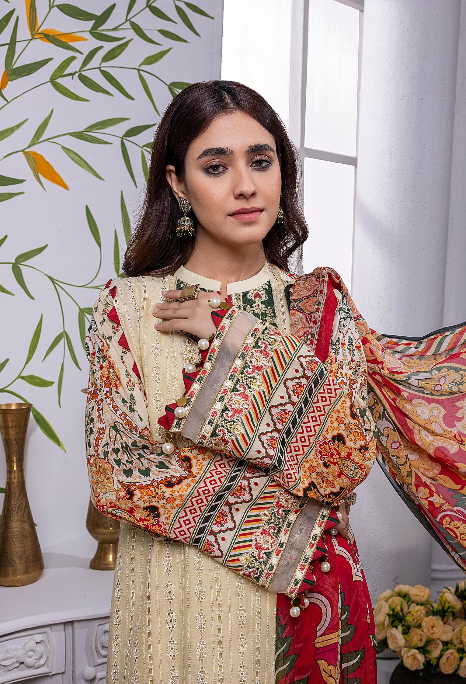 Vanilla - Embroidered Chikankari Lawn 3PC - Image 3
