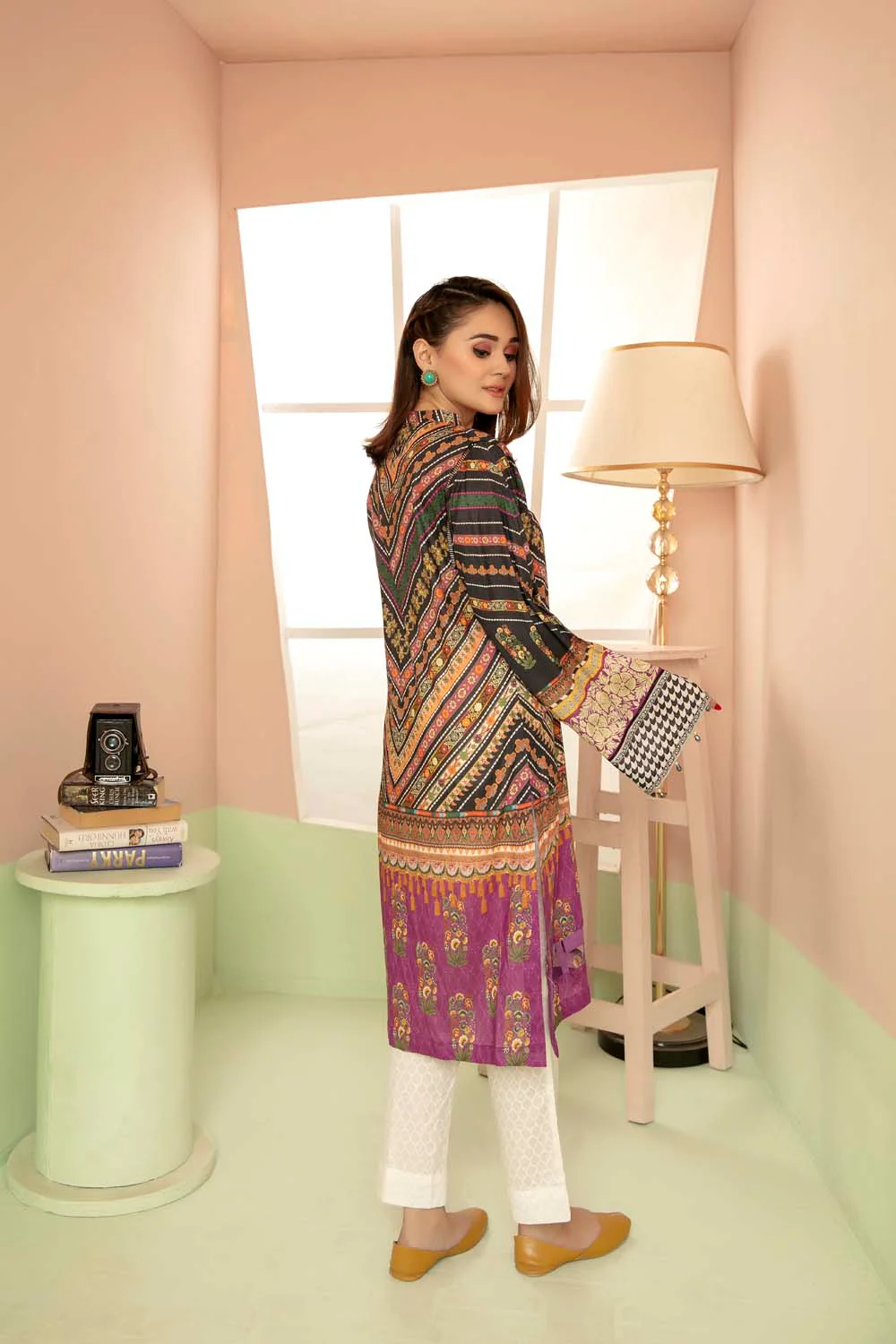 Veld - Printed Stitch Kurti - Image 2