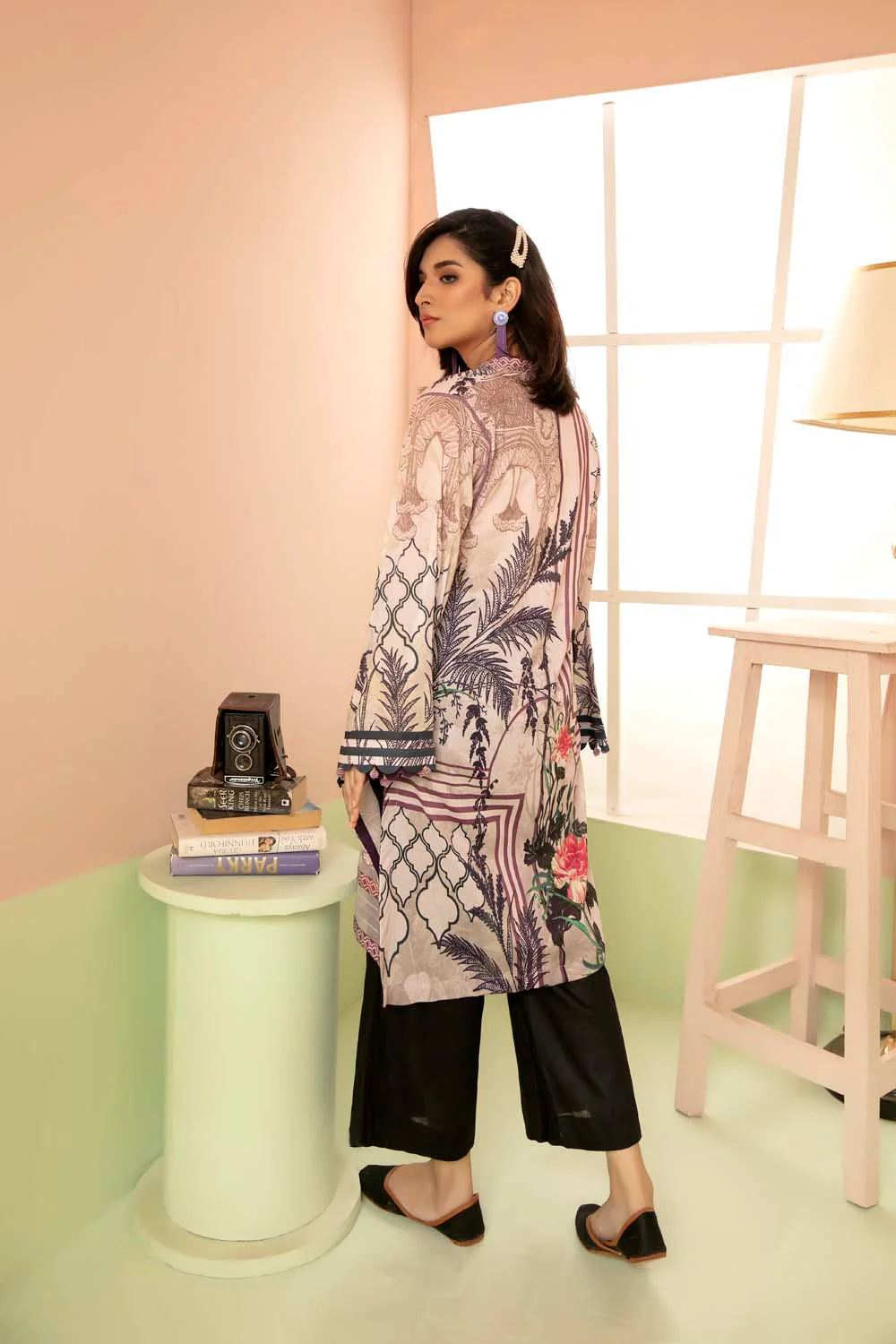 Veronica - Printed Stitch Kurti - Image 2
