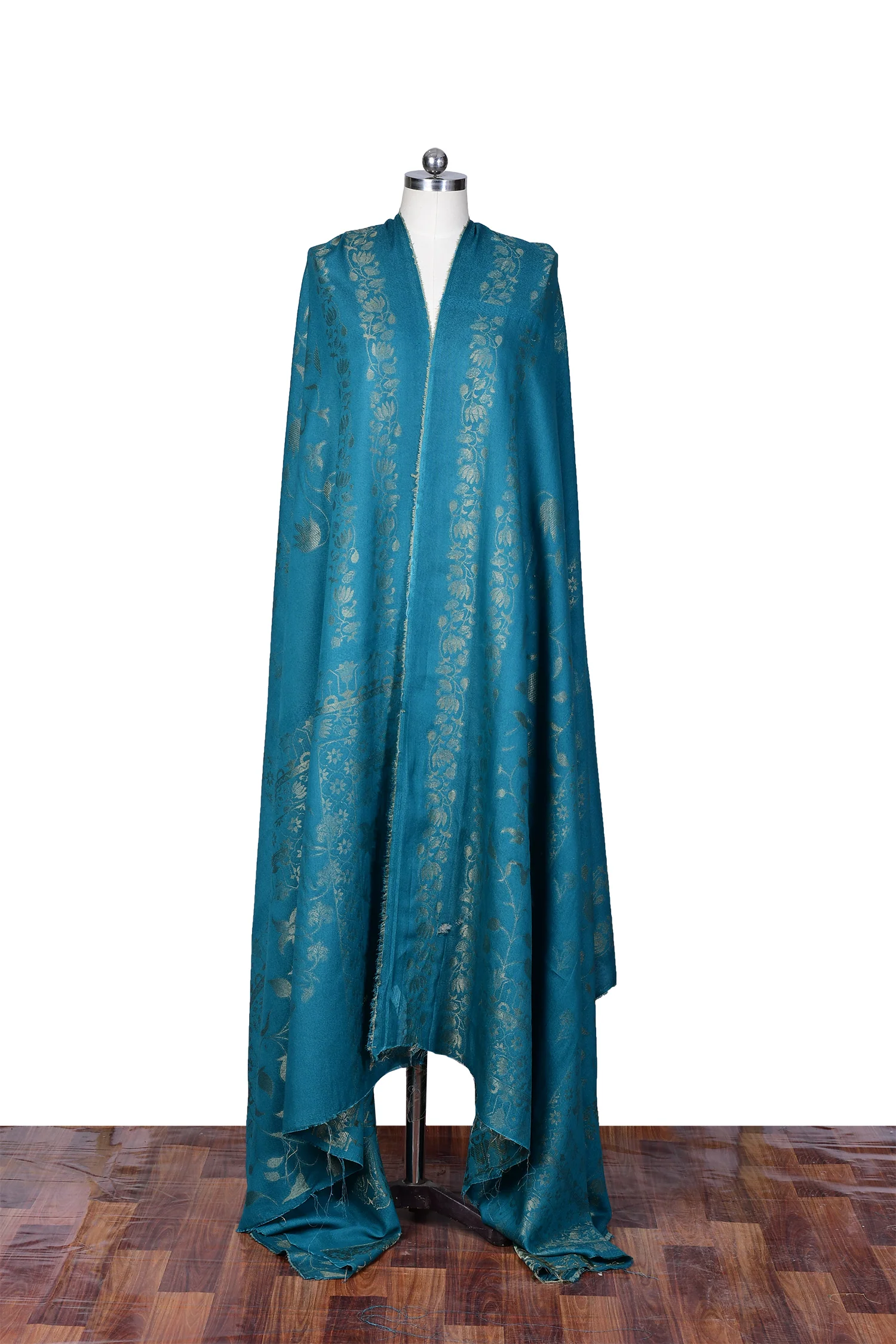 Viscose Jacquard Dupatta - Bloom Blue - Image 4
