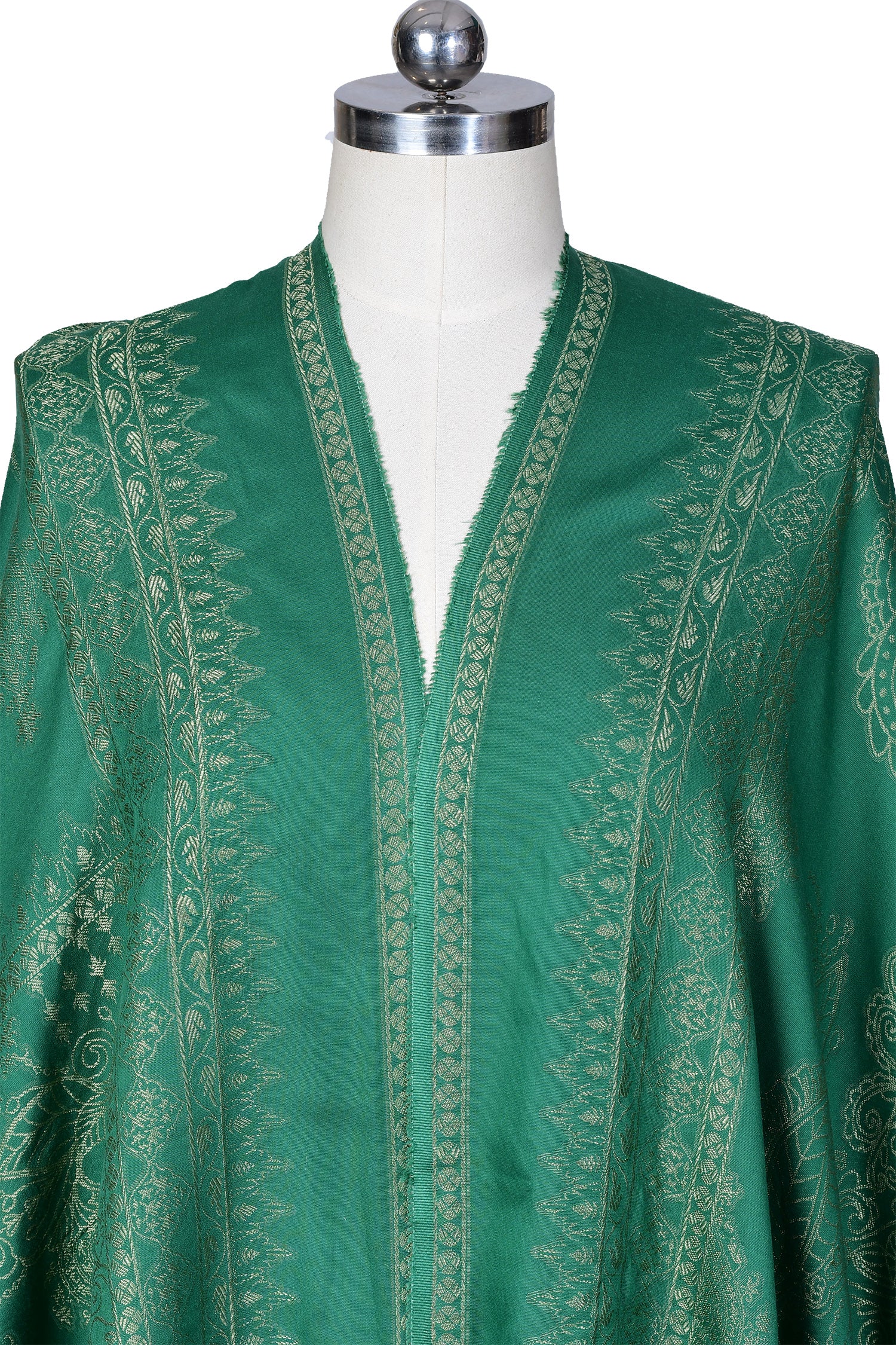 Viscose Jacquard Dupatta - Plant Green - Image 3