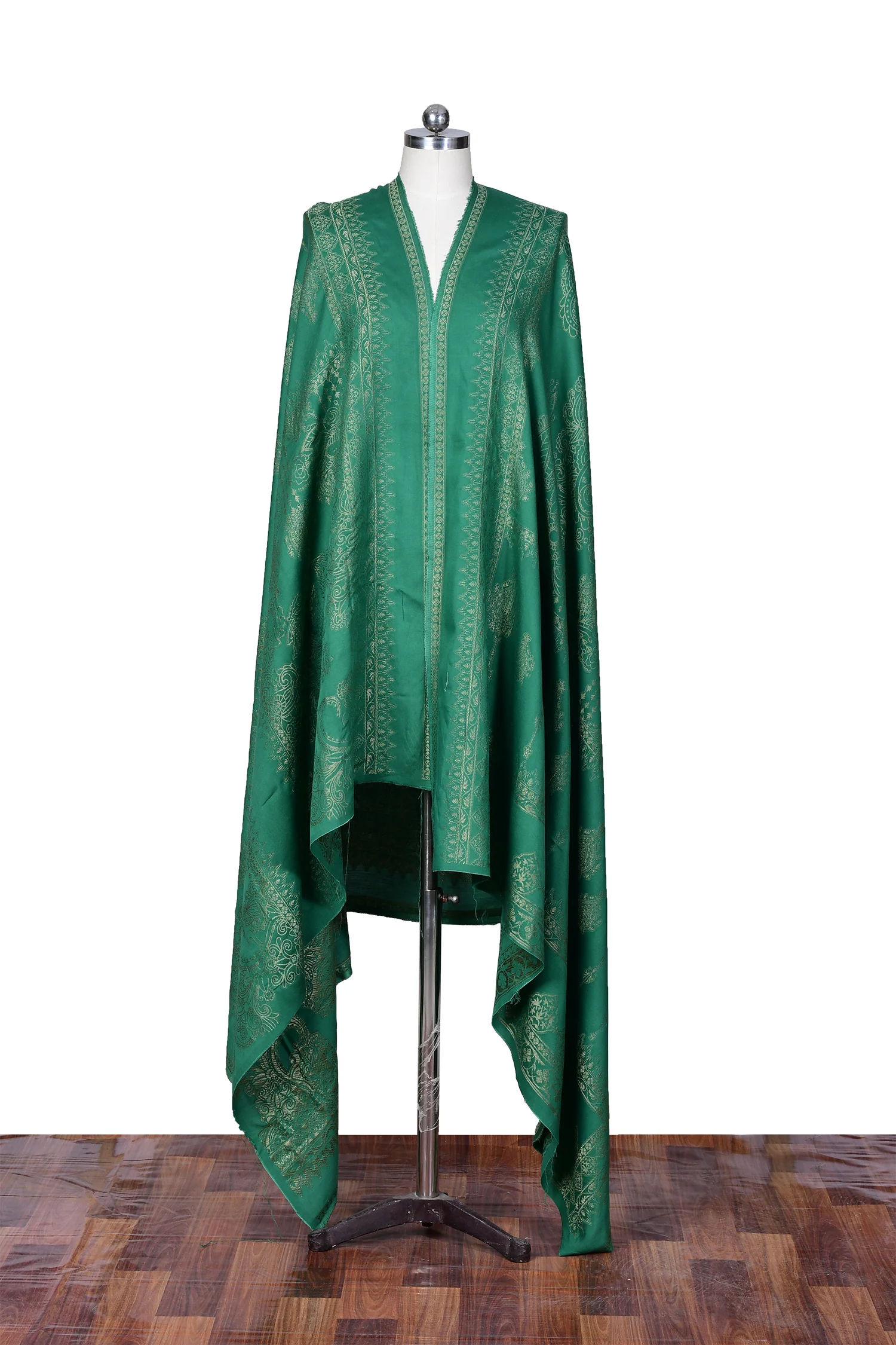 Viscose Jacquard Dupatta - Plant Green - Image 4