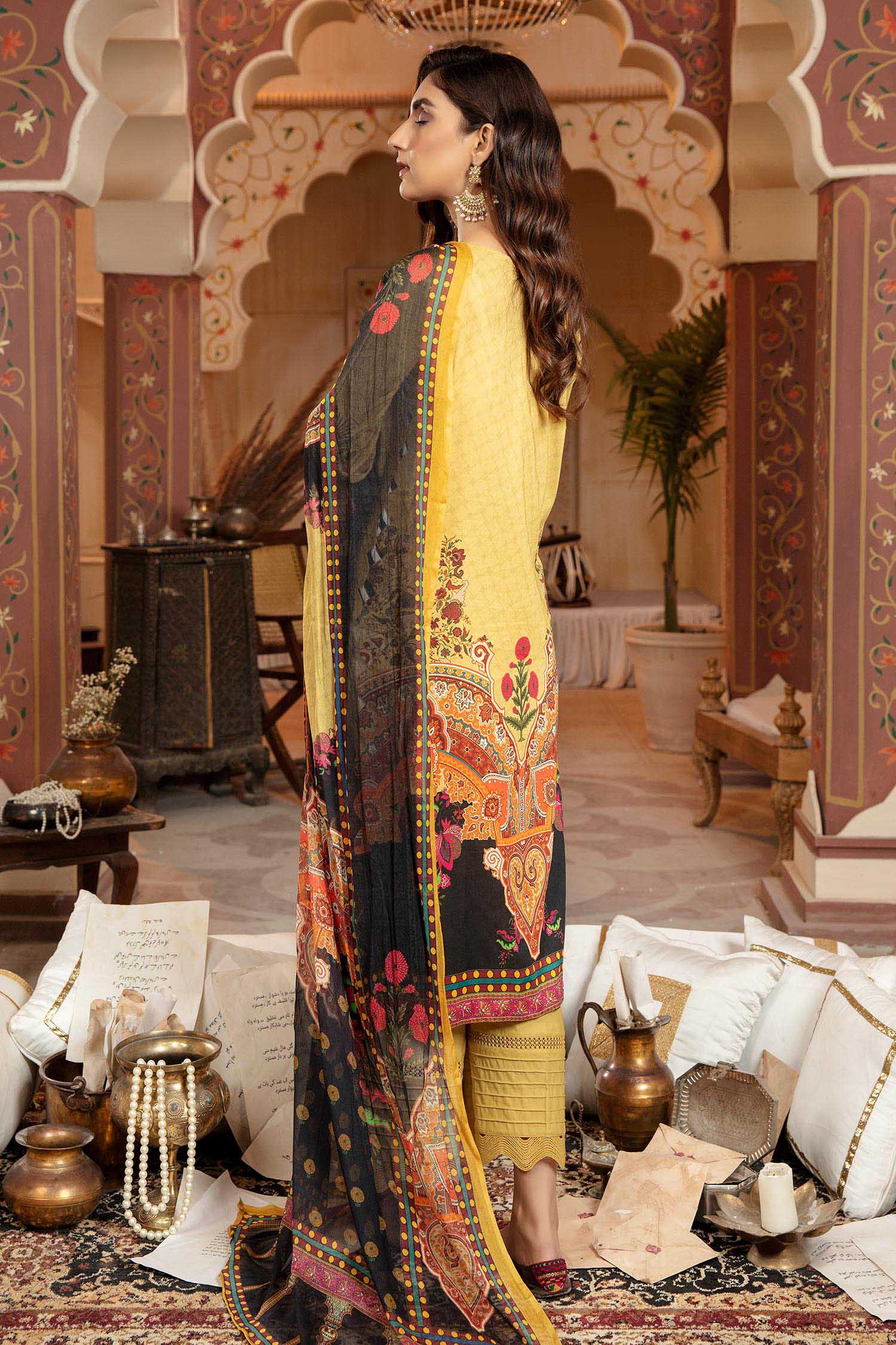 Water Lily - Schiffli Embroidered Lawn 3PC - Image 2
