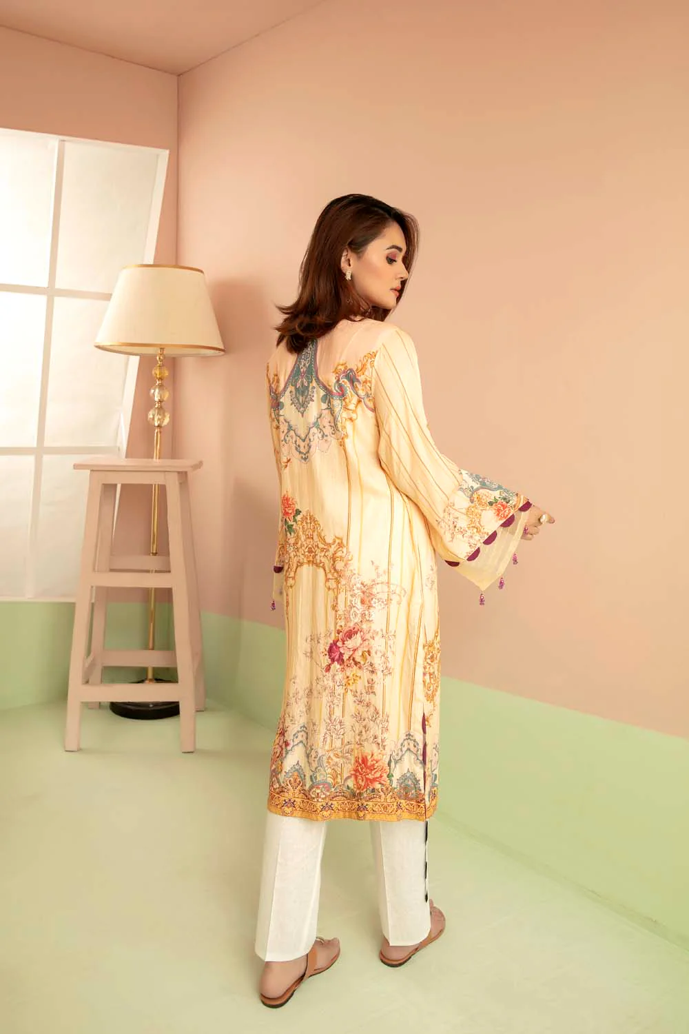 Wisdom - Printed Stitch Kurti - Image 3
