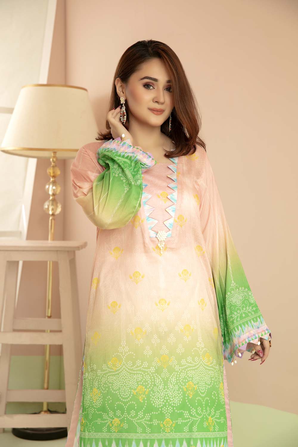 Wise - Printed Stitch Kurti - Image 2