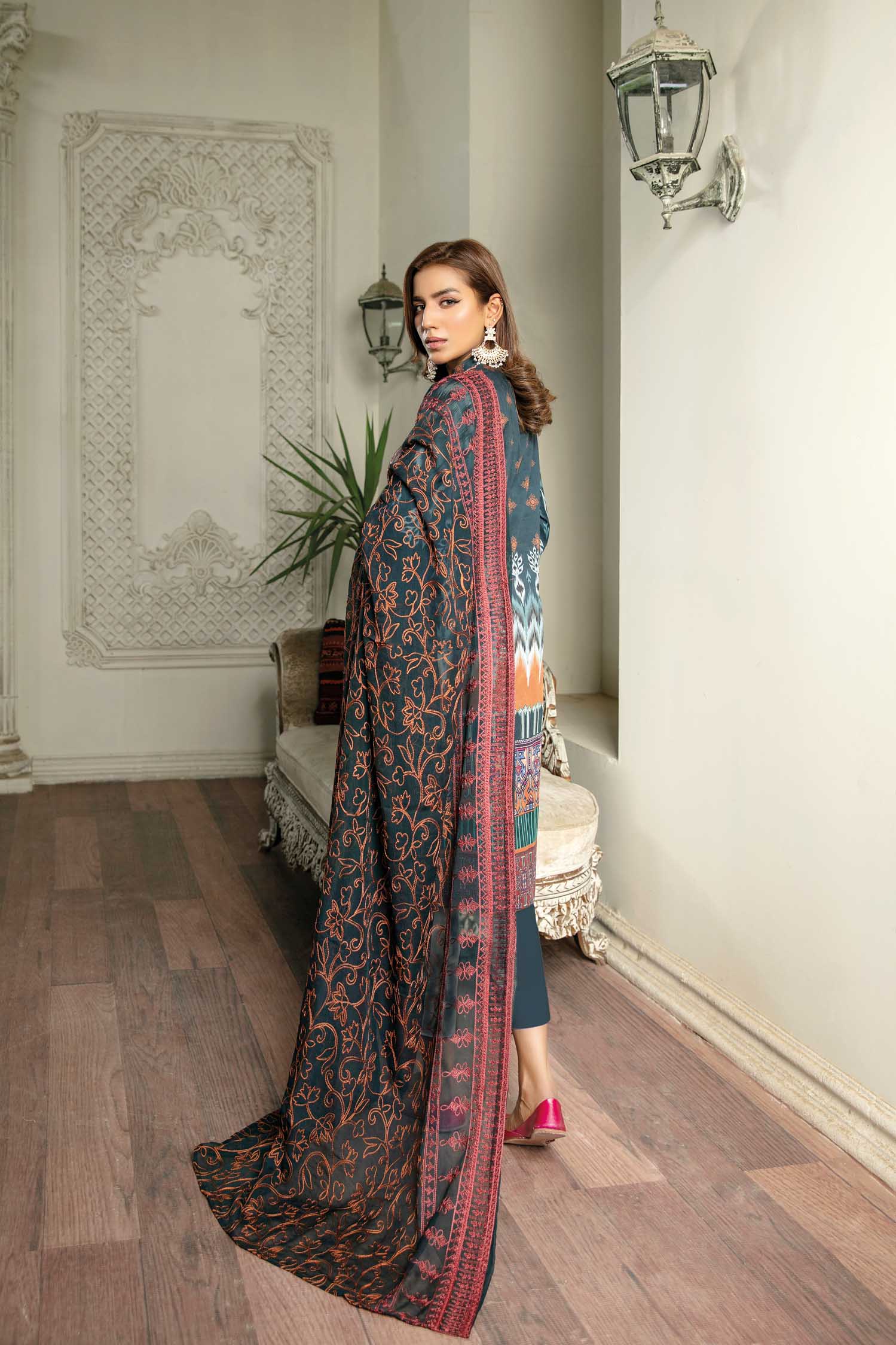 Wist - Digital Printed & Embroidered Lawn 3 piece - Image 3