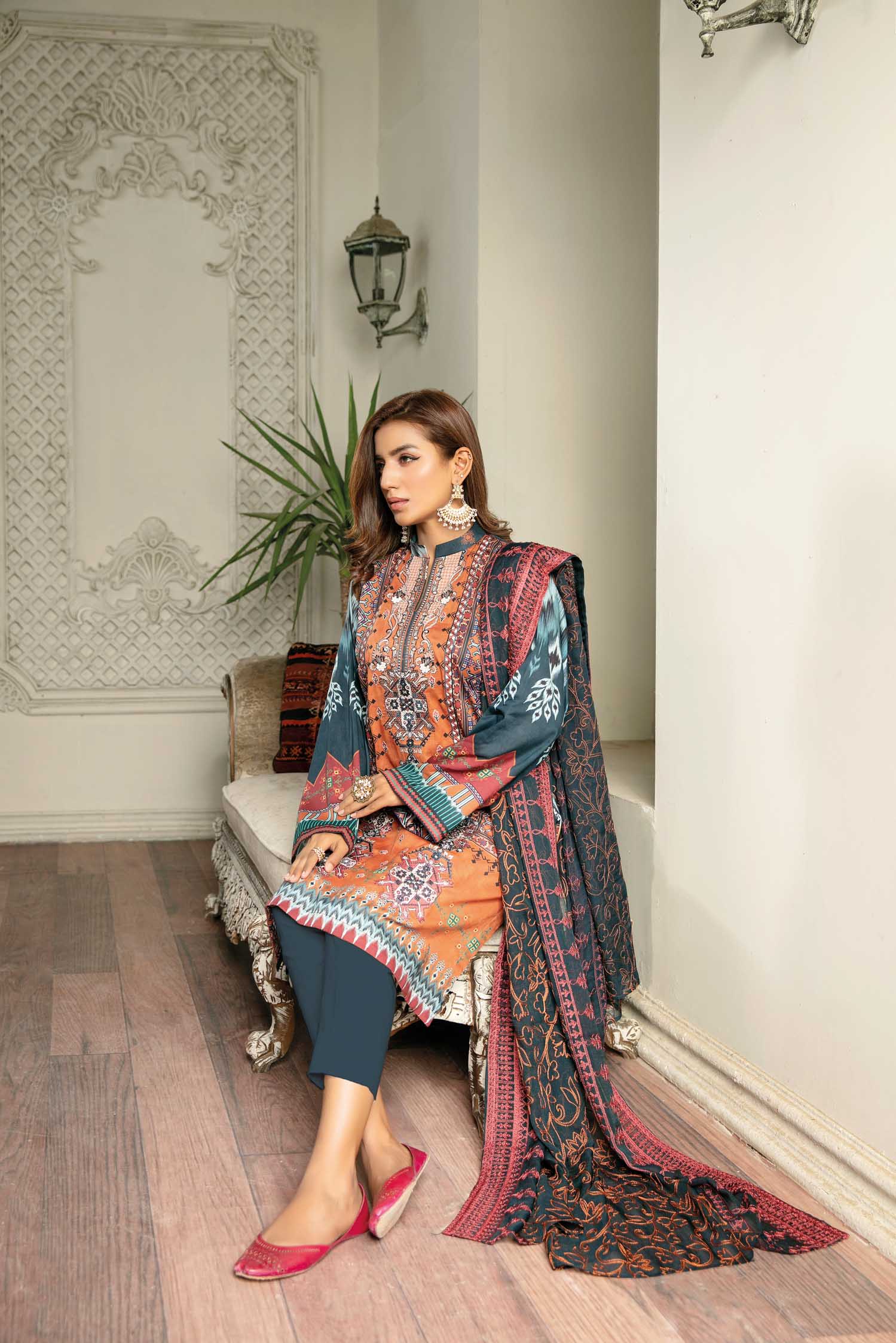 Wist - Digital Printed & Embroidered Lawn 3 piece - Image 4