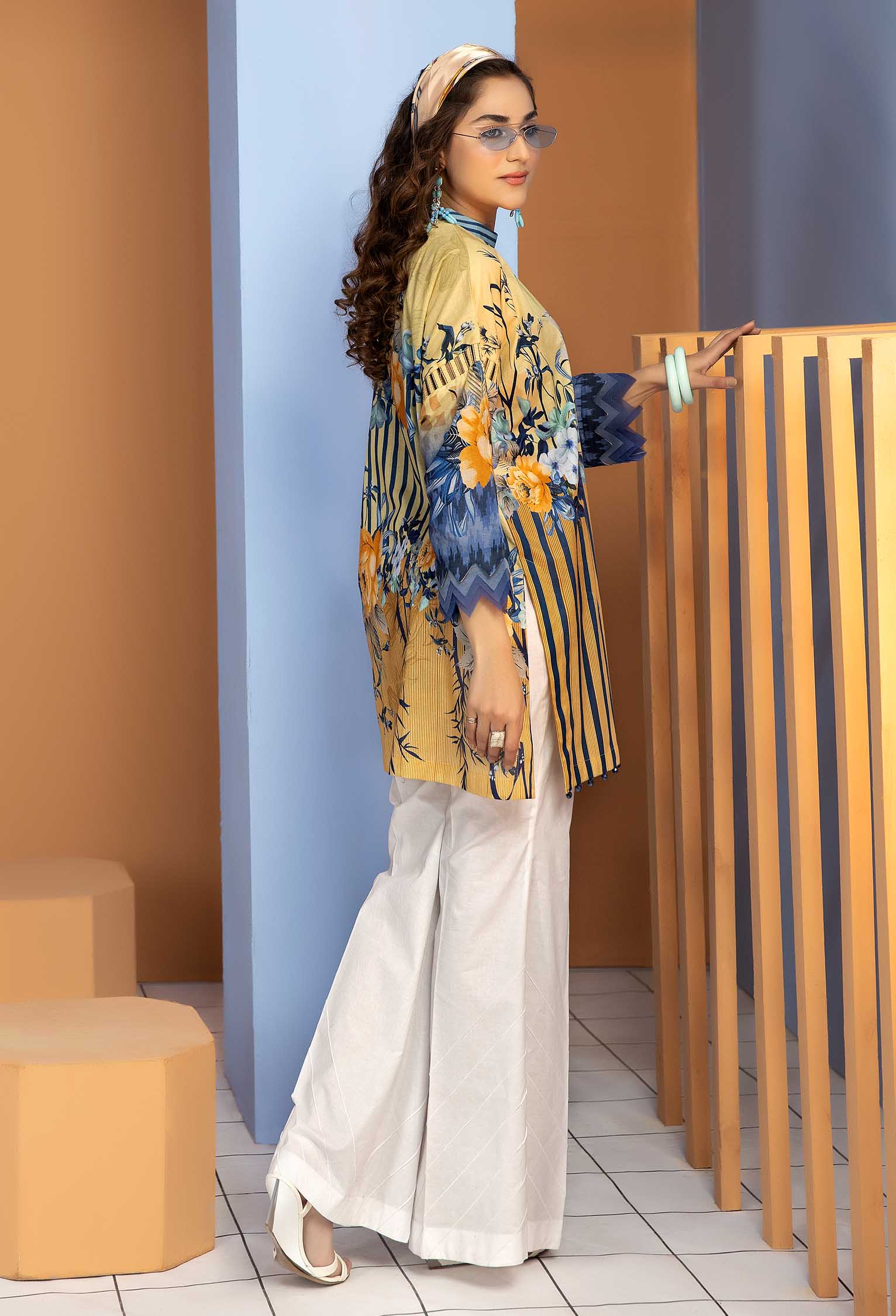 Yoil Flow - Unstitch Lawn Kurti - Image 2